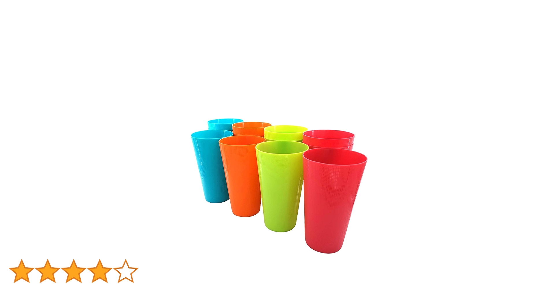 Amazon | 大型プラスチックカップ 12個セット BPAフリー